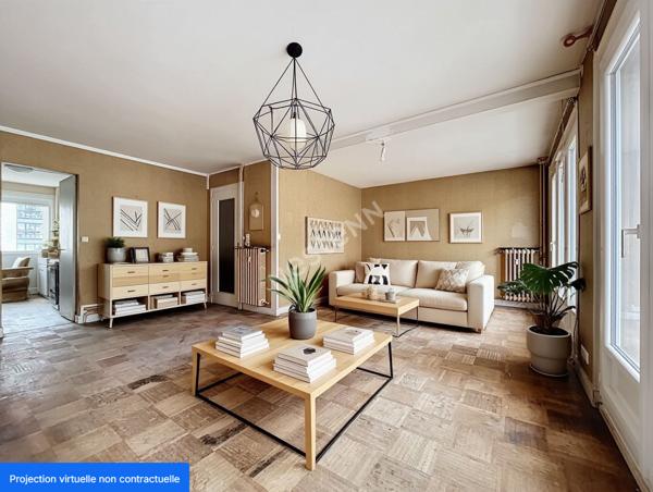 Nantes Procé-Monselet / Appartement 3 pièce(s) 70 m2 / balcon / parking / cave/ DPE en C