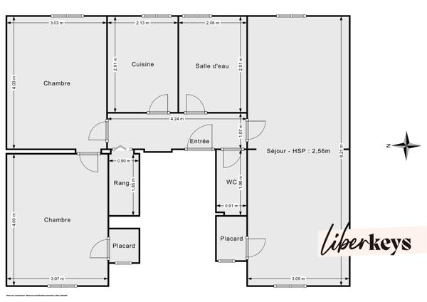 Alfortville – T3 traversant 72 m², double séjour et 2 caves