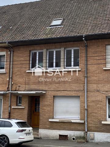 Béthune - Maison à rénover 4 ch - petit budget