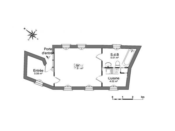 Location Studio 32.45 m² - 6 RUE DE L'AIL Strasbourg 67000