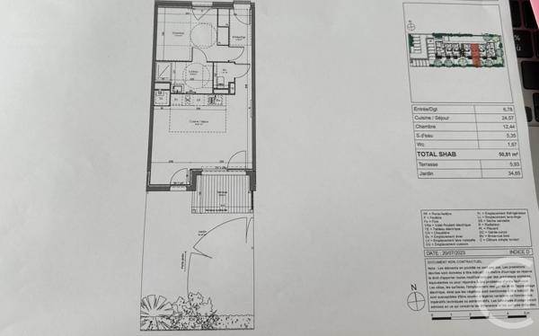 Appartement T2 à vendre  2 pièces - 50,78 m2 GUJAN MESTRAS - 33