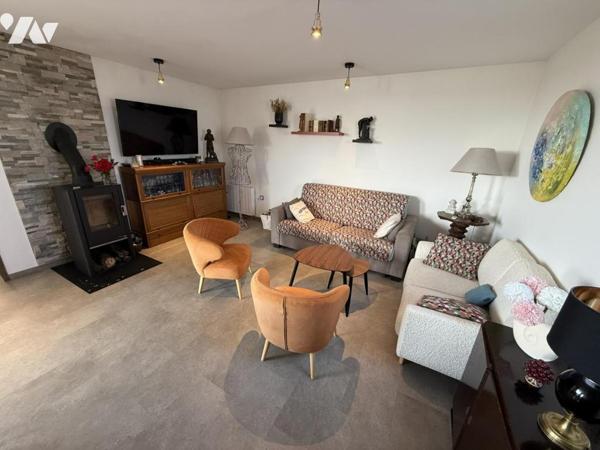 Maison de plain-pied dans le bourg de Portbail