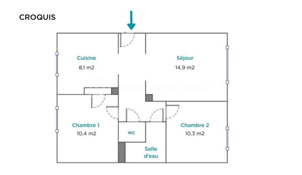 Appartement de 53 m²