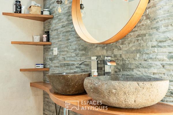 Maison de caractère rénovée en pierre à Fabrezan
