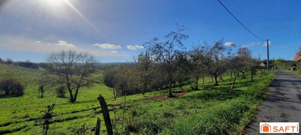 Terrain constructible en partie vue imprenable proche de Brive