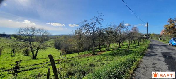 Terrain constructible en partie vue imprenable proche de Brive