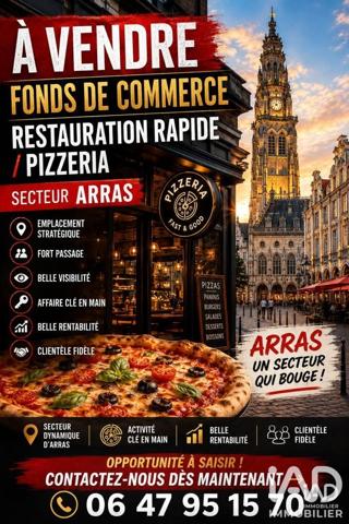 Restauration rapide à vendre 340 m² Arras