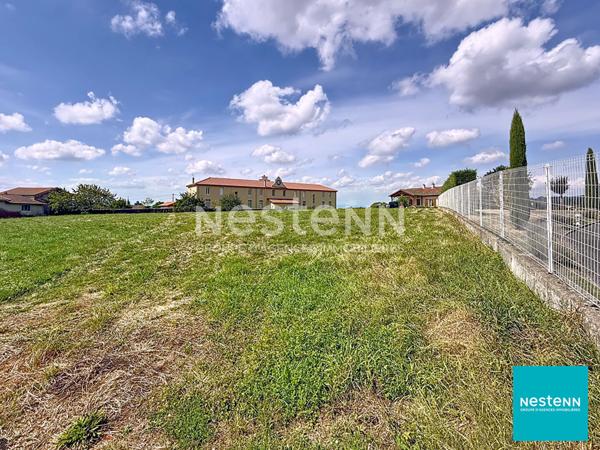 A 15 minutes de Feurs terrain constructible de 2738 m2 à Montchal au coeur du village