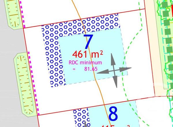 Terrain à vendre  461 m2 PEAULE - 56