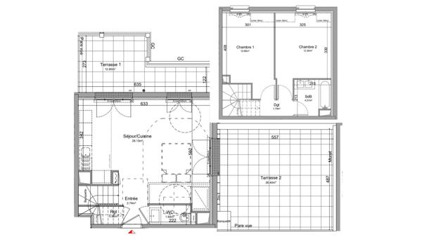Appartement à vendre 3 pièces 65 m² Clamart