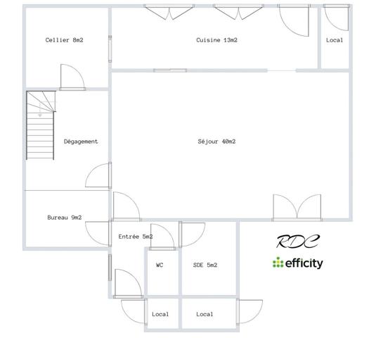 Maison 5 pièces - 150 m² Exclusivité efficity