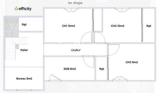 Maison 5 pièces - 150 m² Exclusivité efficity