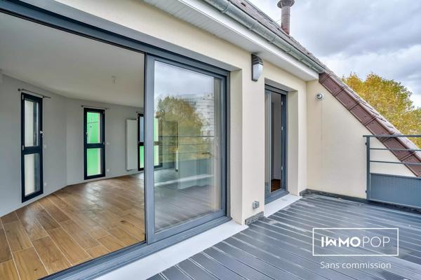 Appartement duplex Type 3 de 90 m² au sol + terrasse + parking à Pierrefitte/Seine