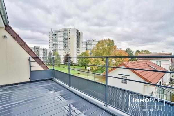 Appartement duplex Type 3 de 90 m² au sol + terrasse + parking à Pierrefitte/Seine