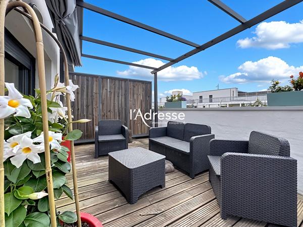 Exclusivité l'Adresse Immobilier - Colomiers - Appartement T3 Duplex de 65m² avec terrasse de 13.90m²et parking Couvert