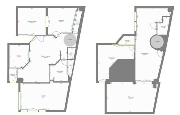 Maison à vendre  5 pièces - 128,69 m2 PARIS - 75013