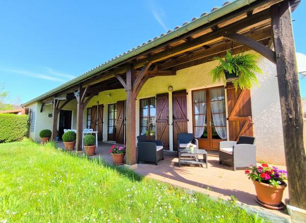 Spacieuse maison de plain-pied, 4 chambres, Cazals, 113 m2