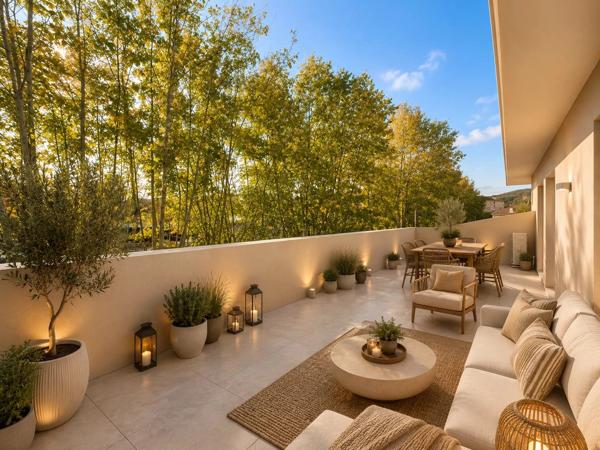 Appartement T3 de 63.98 m² avec ascenseur et double terrasse - 83300 Draguignan - Réf 84409445