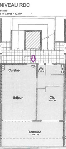 T2 à Balata 42m², Terrasse 19 m² & vue carte postale sur la baie de Fort-de-France