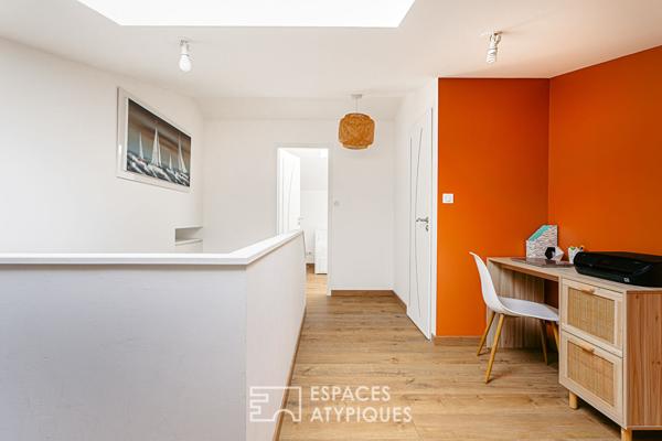 Lumineuse charentaise au jardin paysagé et son appartement