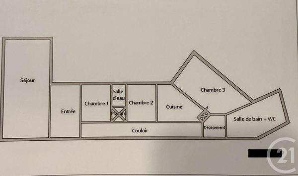 Appartement F5 à vendre  5 pièces - 111,09 m 2   PARIS  - 75011