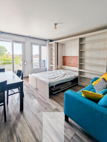 Pontault-Combault (77340) Grand studio meublé avec balcon + parking – Idéal investissement ou 1er achat à Pontault-Combault