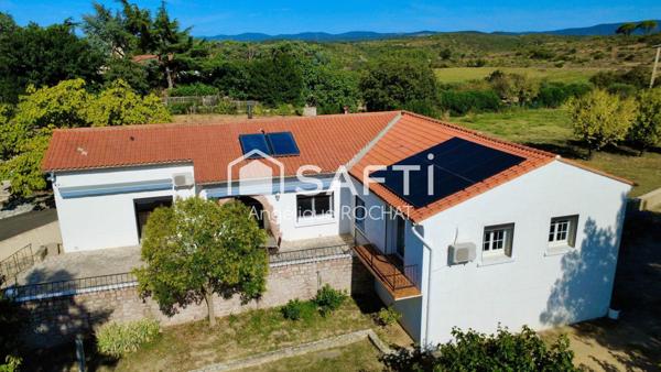 Grande maison avec garage, piscine  sur un grand parc de 6000m2 sur Roujan Gabian