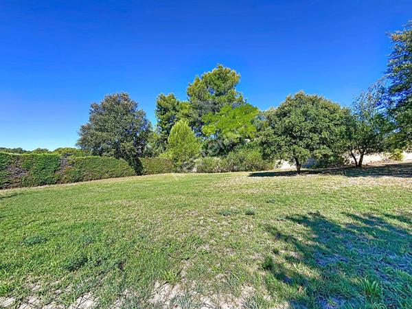 Terrain constructible de 1000 m2, libre constructeur, environnement calme, vue dégagée sud et ouest, arboré et piscinable