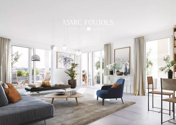 Nice – Programme neuf étage élevé 2 chambres, terrasse 23m² et parking