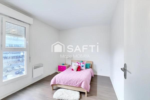 Grand 88 m² à Lormont : balcon, parking + fibre