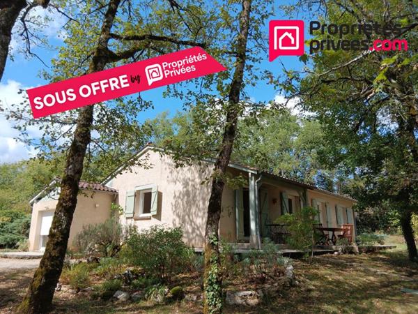 Cahors 46000 maison de plain-pied 3 chambres terrain 2500 m²