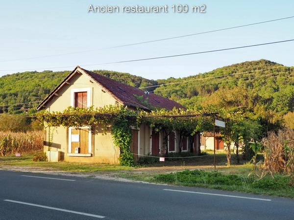 Ancien restaurant avec maison 3 chambres et séchoir à tabac