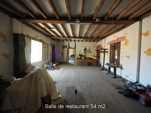 Ancien restaurant avec maison 3 chambres et séchoir à tabac