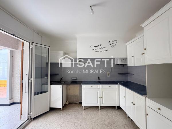ST ESTEVE (66), MAISON 2 FACES, T4 AVEC GARAGE, JARDIN, QUARTIER CALME
