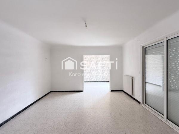 ST ESTEVE (66), MAISON 2 FACES, T4 AVEC GARAGE, JARDIN, QUARTIER CALME