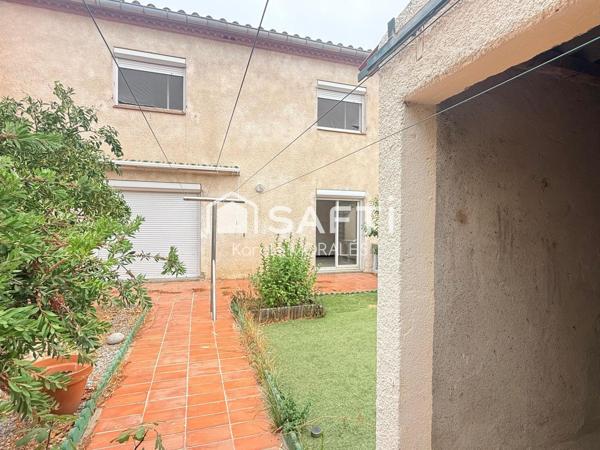 ST ESTEVE (66), MAISON 2 FACES, T4 AVEC GARAGE, JARDIN, QUARTIER CALME