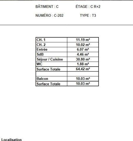 Appartement à vendre 3 pièces 64 m² Voreppe