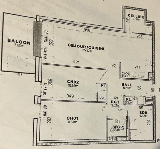 Appartement à vendre 3 pièces (63) T3 de 67,60 m² à Aulnat résidence récente et sécurisée