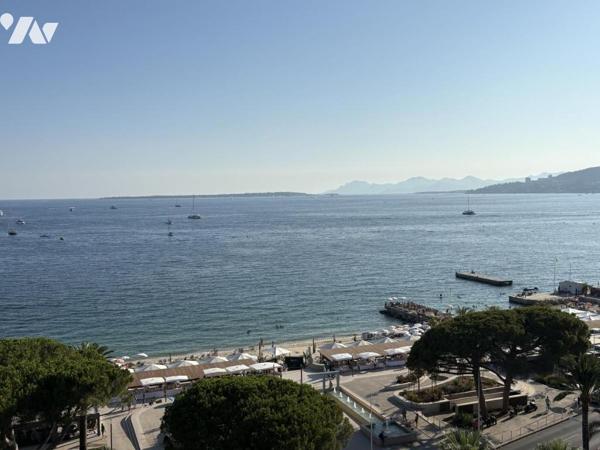FRONT DE MER JUAN LES PINS CENTRE APPARTEMENT 3 PIECES 61 M2 AVEC TERRASSE VUE MER