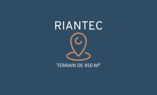 RIANTEC : Terrain à proximité de la petite mer et des commodités