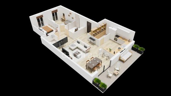 APPARTEMENT NEUF - T3 - LES LOGES DES SAINT JEAN DES VIGNES