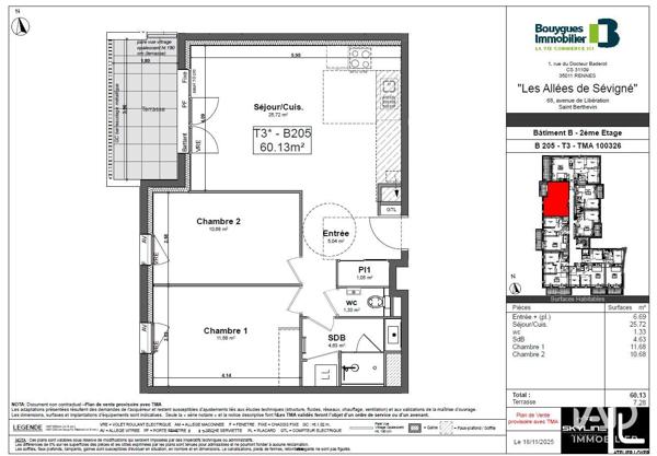 Appartement à vendre 3 pièces 60 m² Saint-Berthevin