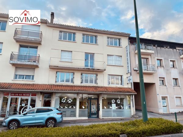 APPARTEMENT T3 EN CENTRE VILLE, 3ME ÉTAGE, BORD DE ROUTE