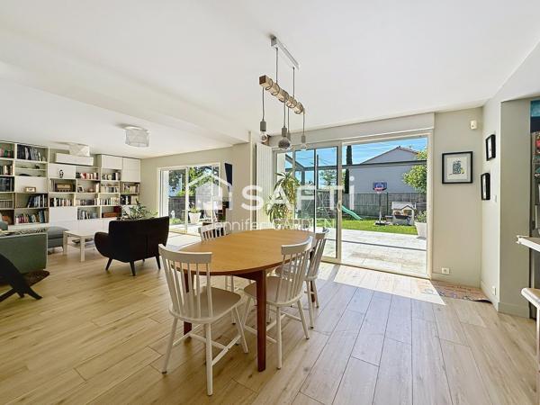Maison familiale rénovée de 132m²  – 4 chambres – Terrain de 556m² – Quartier recherché