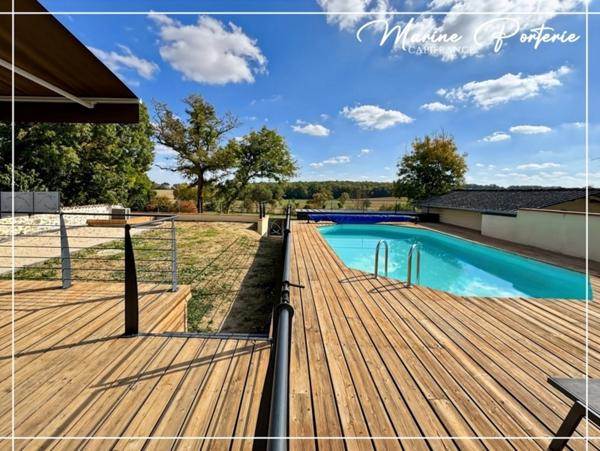 Coup de cœur : pierre, piscine et beaux volumes proche Fleurance