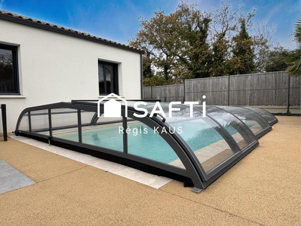 maison plain-pied 5 chambres, piscine, 15 mn de la mer