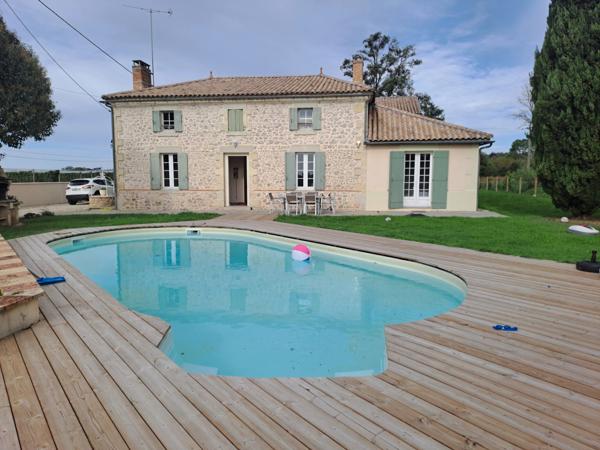 Charmante maison rénovée avec goût – entre Sainte-Bazeille et Marmande