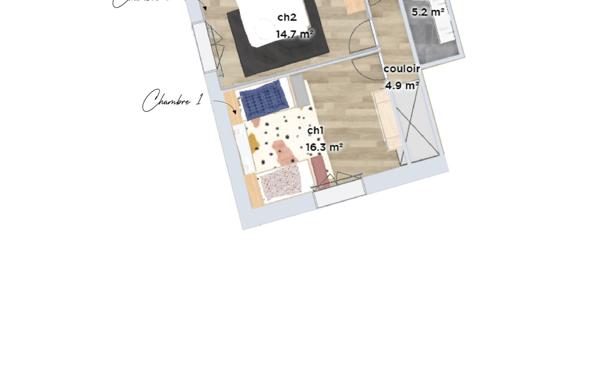 Maison à vendre    3 pièces •  Beaurepaire