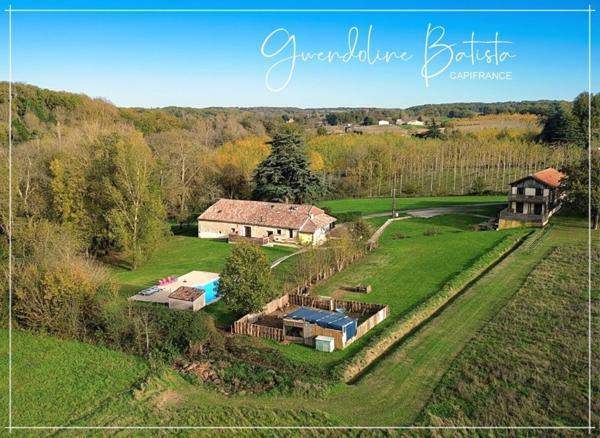 Superbe propriété composée d'une Maison Principale et de 3 Gîtes - Terrain 1,9 Ha avec Piscine
