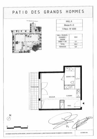 Appartement 1 pièce 29 m²